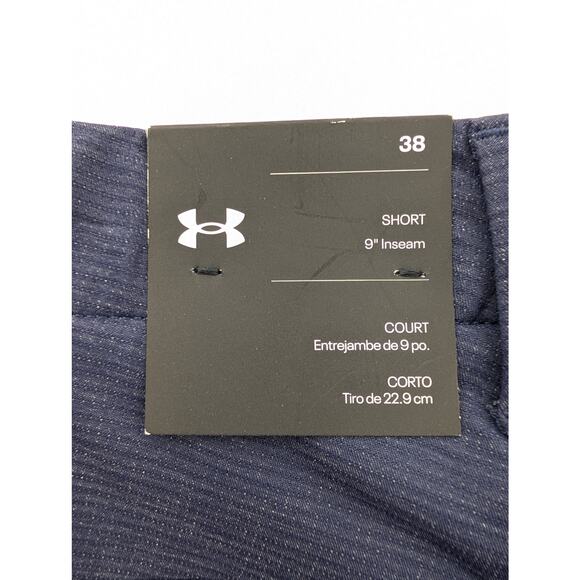 NWT Under Armour UA Iso-Chill Airvent Men's 9" Shorts in Midnight Navy size 38" - Picture 4 of 6